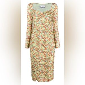 Ganni floral print dress size 36